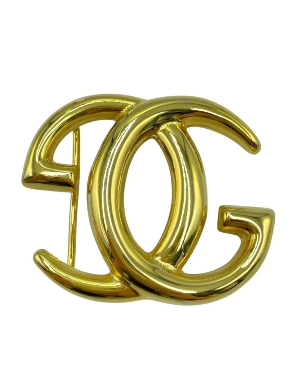 Gucci Buckle Gold GG Logo on Belt